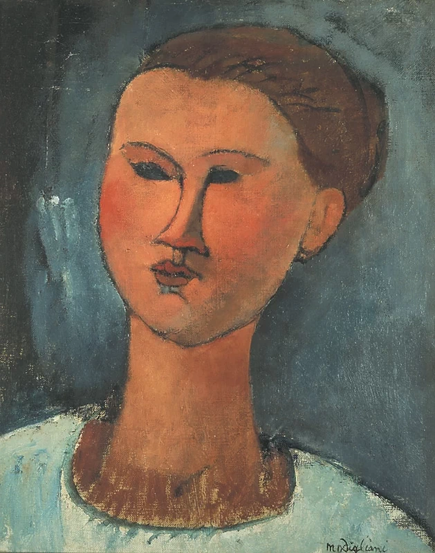 Amedeo Modigliani - 232, Testa di giovane donna, Pinacoteca Brera, Milano